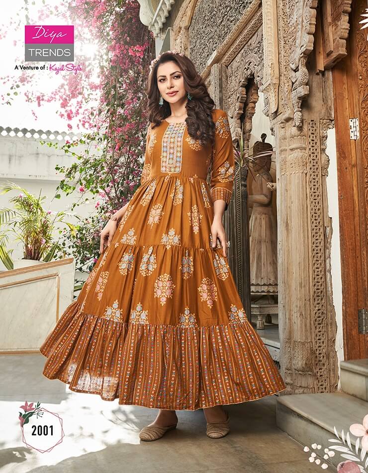 Diya Trends Groom Vol 2 Ladies Gown Catalog In Wholesale Price. Purchase Catalog of Diya Trends Vol 2 In WHolesale Price Online