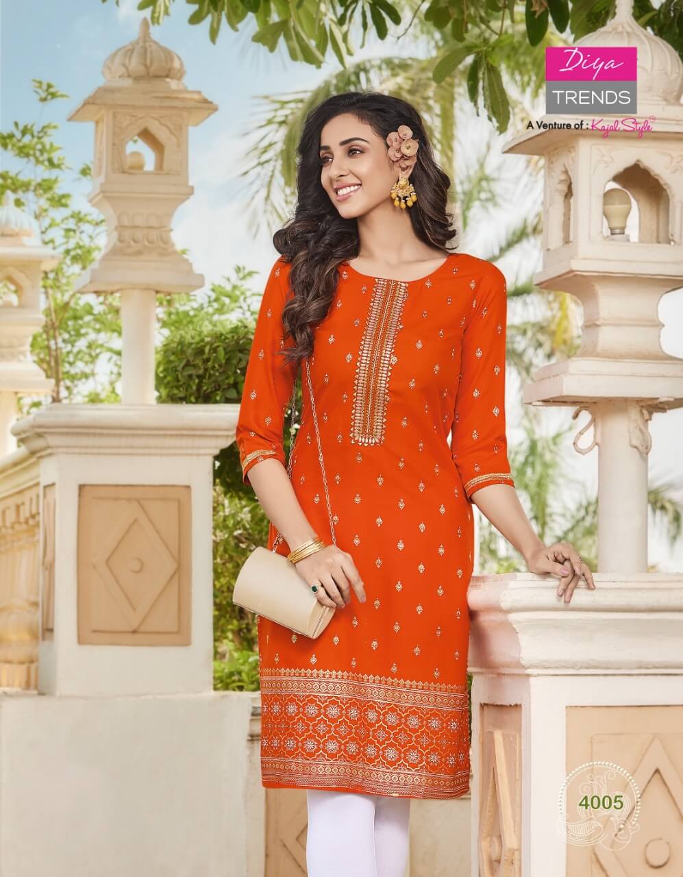 Diya Trends Victoria Vol 4 Rayon Kurtis Wholesale Catalog. Purchase Full Catalog of Rayon Kurtis In Wholesale Price Online