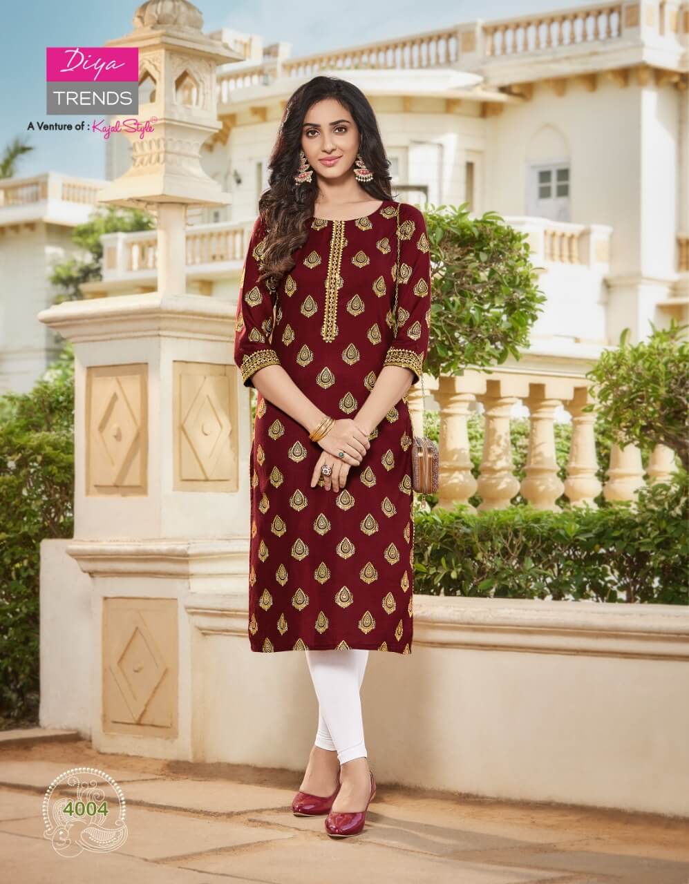 Diya Trends Victoria Vol 4 Rayon Kurtis Wholesale Catalog. Purchase Full Catalog of Rayon Kurtis In Wholesale Price Online