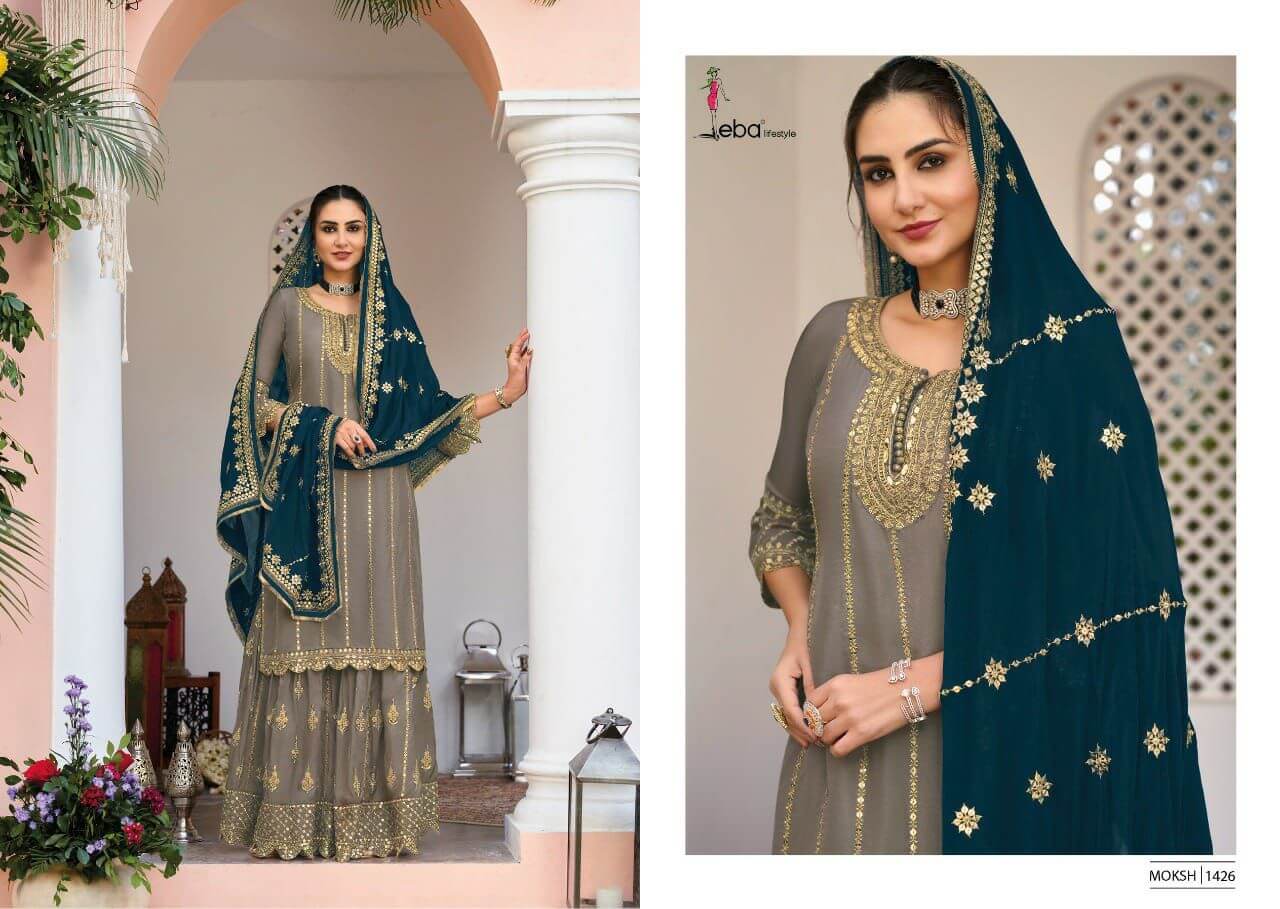 Eba Moksh Dress Material Catalog In Wholesale Price. Purchase Full Catalog of Eba Moksh In Wholesale Price Online