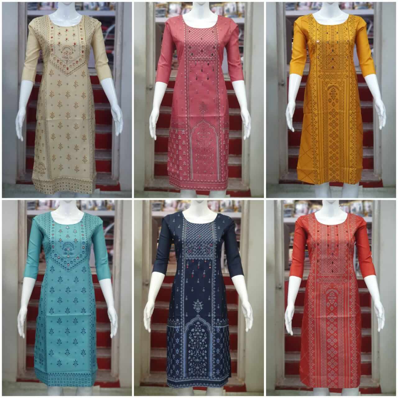 Ladies Formal Wear Kurtis Catalog In Wholesale Price. Purchase Full Catalog of M 1005 In Wholesale Price online