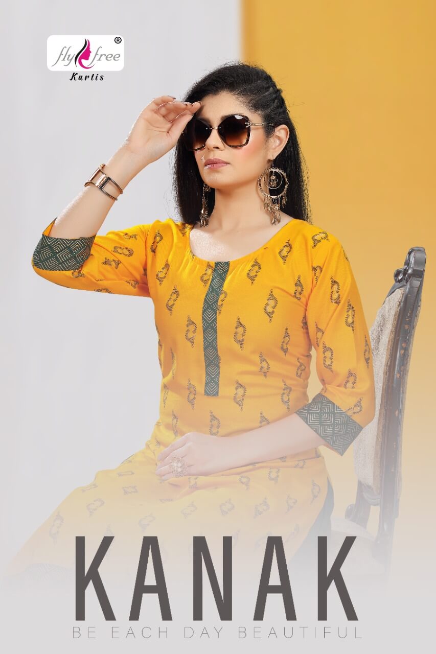 Fly Free Kanak Kurti With Skirt Catalog In Wholesale Price