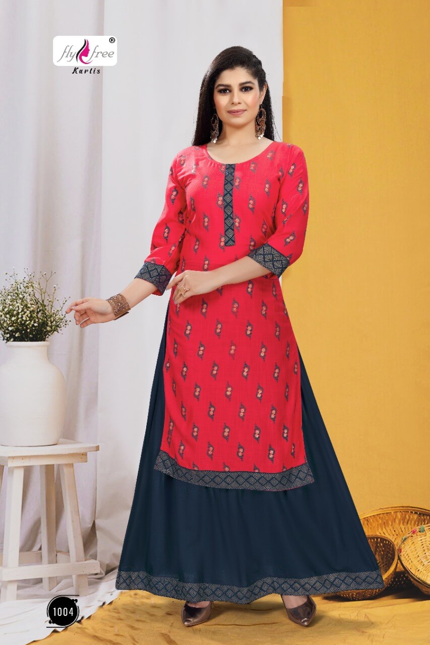 Fly Free Kanak Kurti With Skirt Catalog In Wholesale Price. Purchase Full Catalog of Fly Free In Wholesale Price Online