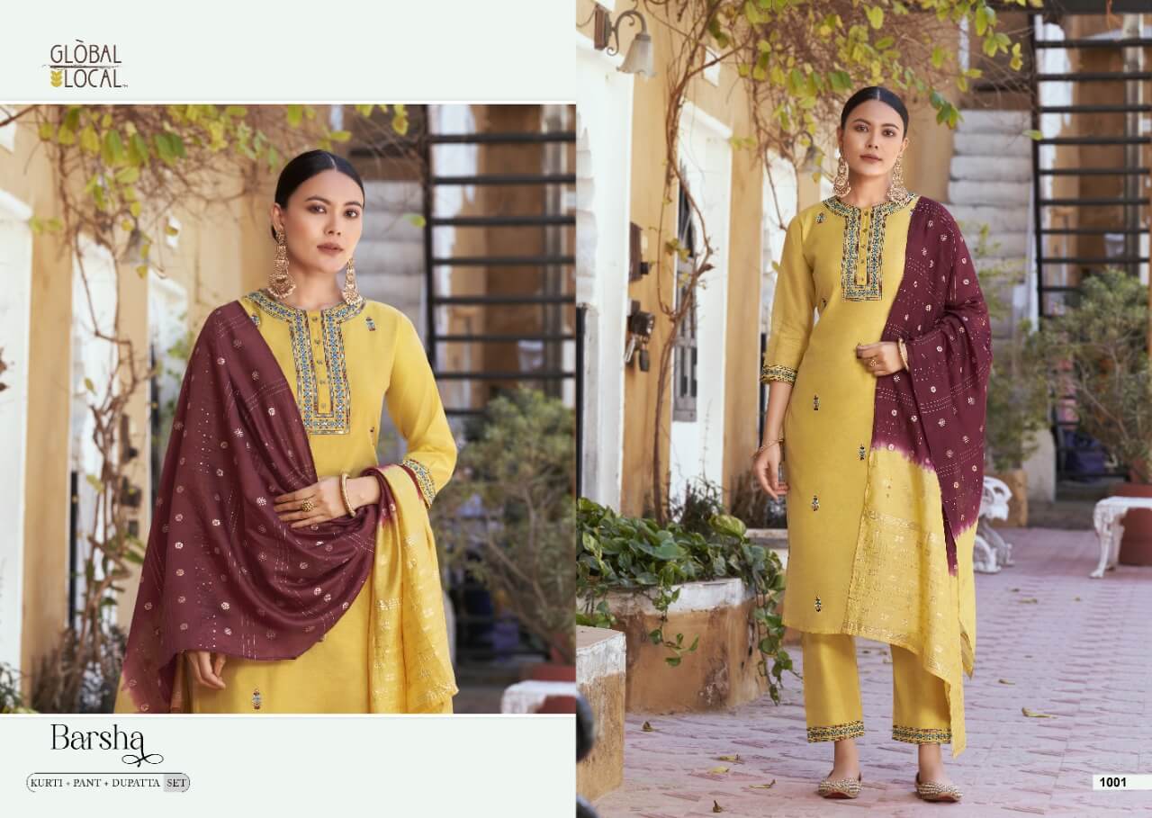 Global Local Barsha Chanderi Readymade Dress Catalog In Wholesale Price, Purchase Full Catalog of Global Local Barsha In Wholesale Price Online