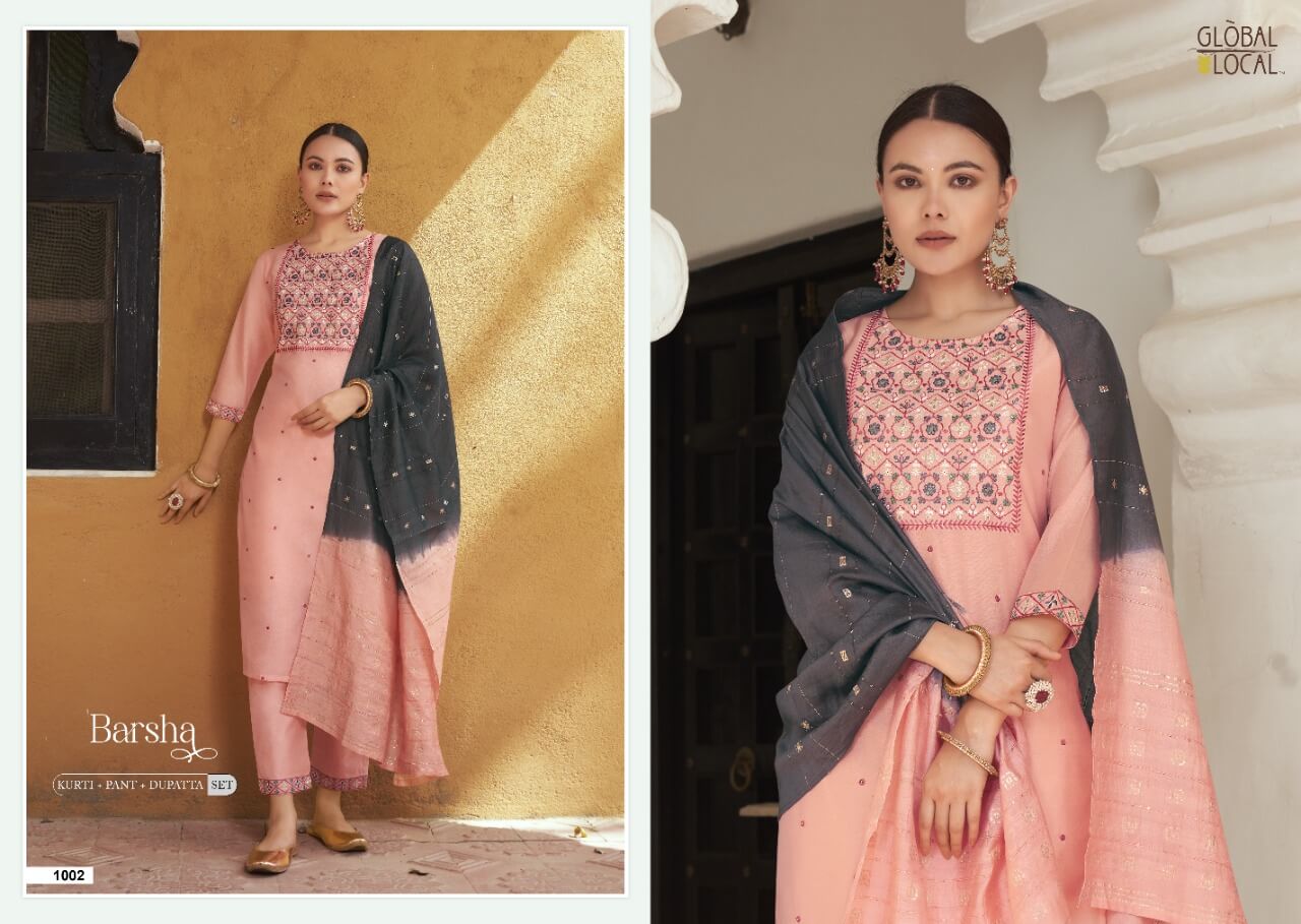 Global Local Barsha Chanderi Readymade Dress Catalog In Wholesale Price, Purchase Full Catalog of Global Local Barsha In Wholesale Price Online