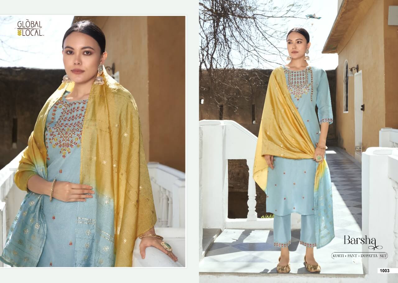 Global Local Barsha Chanderi Readymade Dress Catalog In Wholesale Price, Purchase Full Catalog of Global Local Barsha In Wholesale Price Online