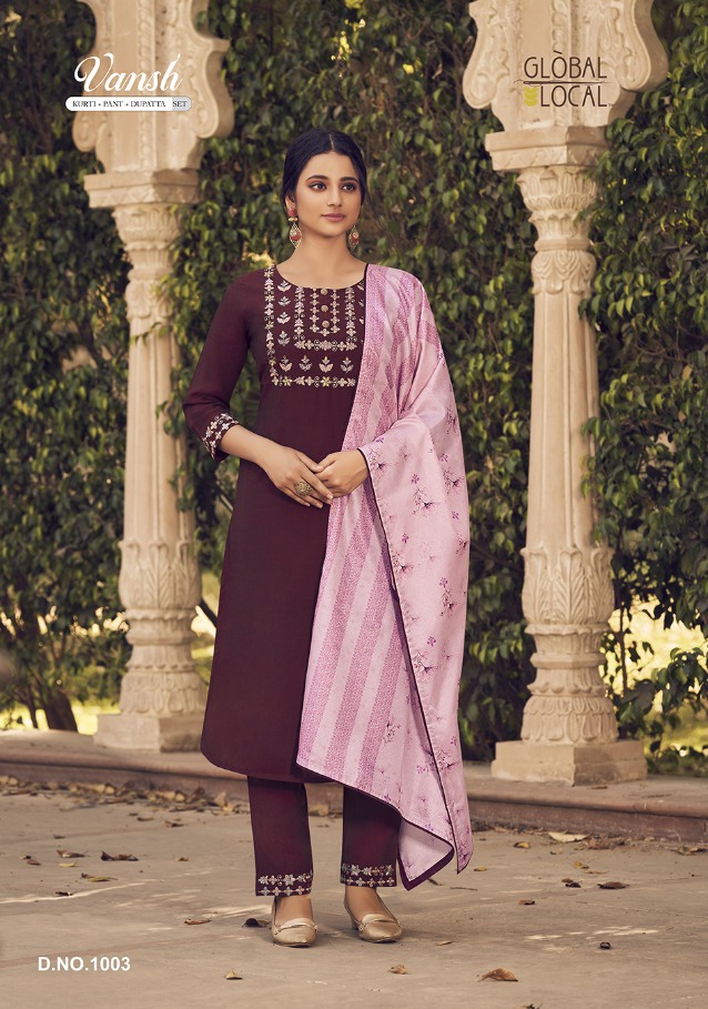 Global Local Vansh Readymade Dress Wholesale Catalog. Purchase Full Catalog of Readymade Dress In Wholesale Price Online