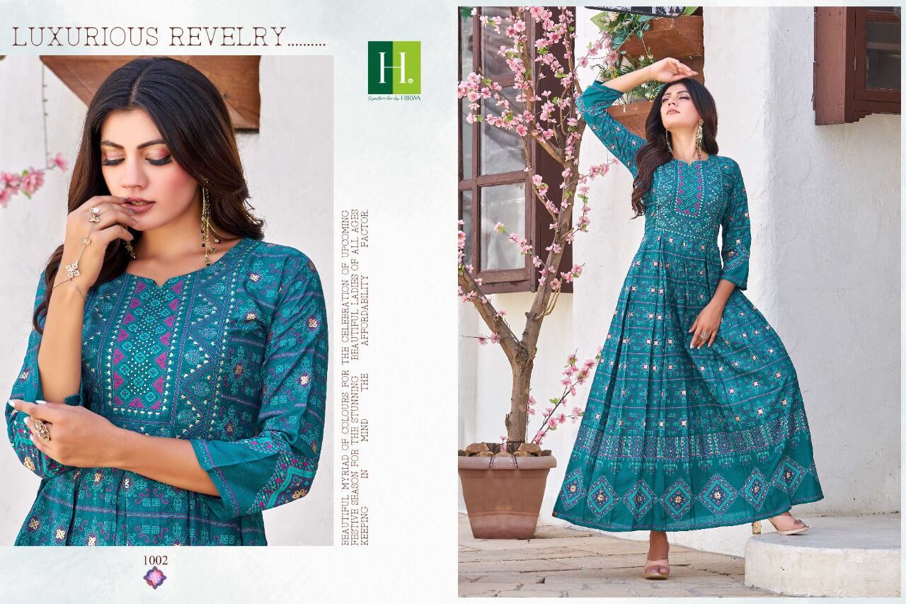 Hirwa Sunflower Vol 1 Party Wear Gown Wholesale Catalog. Purchase Full Catalog of Party Wear Gown In Wholesale Price Online