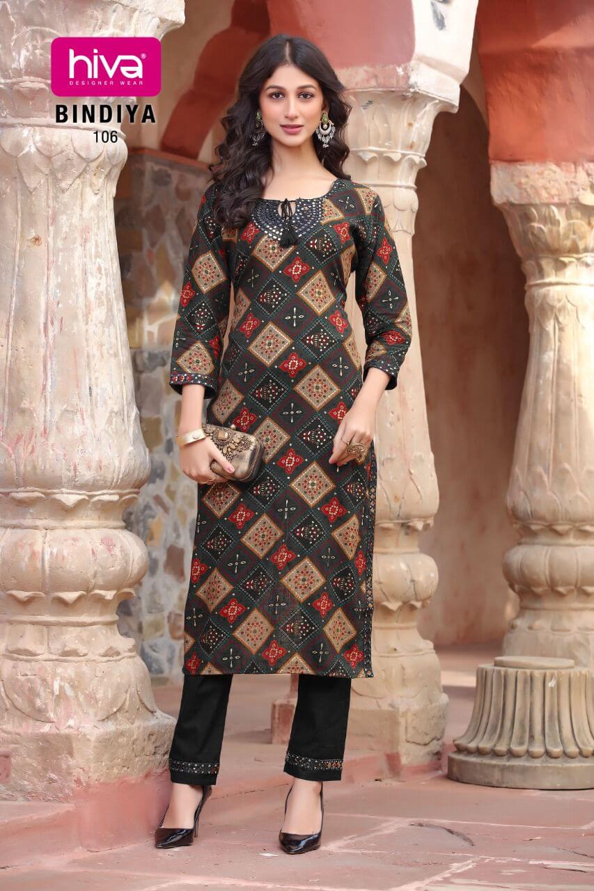 Hiva Bindiya Daily Wear Kurti With Pant Catalog In Wholesale Price. Purchase Full Catalog of Hiva Bindiya In Wholesale Price Online