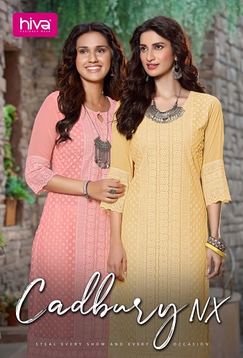 Hiva Cadbury Nx Chicken Kurtis wholesale catalog, Buy Full catalog of Hiva Cadbury Nx Chicken Kurtis At wholesale Price