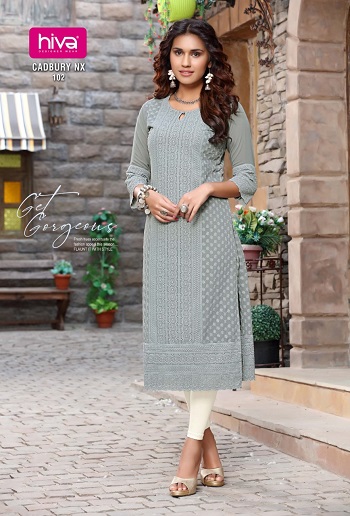 Hiva Cadbury Nx Chicken Kurtis wholesale catalog, Buy Full catalog of Hiva Cadbury Nx Chicken Kurtis At wholesale Price