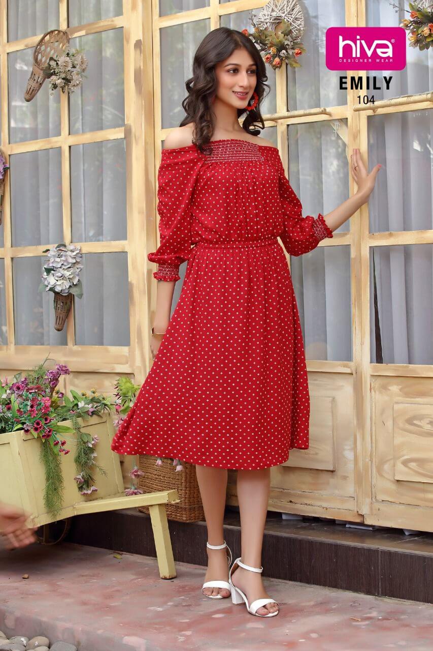 Hiva Emily Rayon Kurtis Wholesale Catalog, Buy Full Catalog of Hiva Emily Rayon Kurtis At Wholesale Price