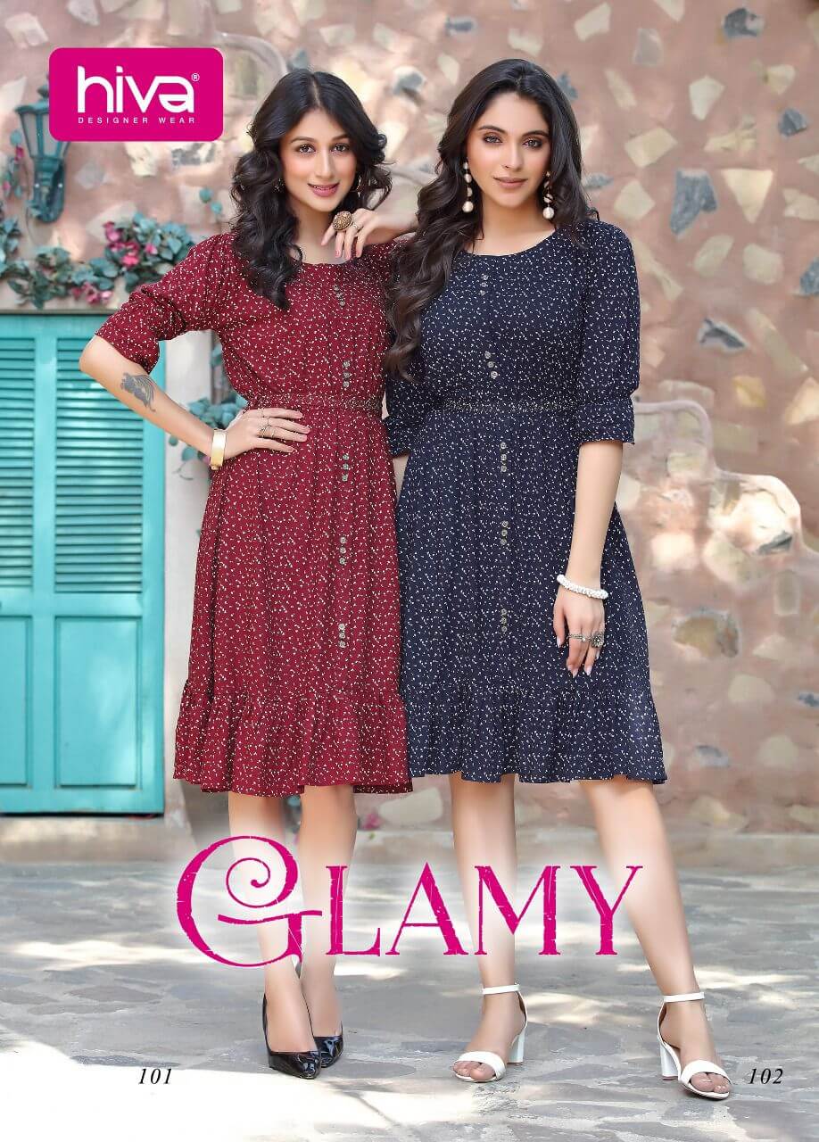 Hiva Glamy Kurti Catalog In Wholesale Price