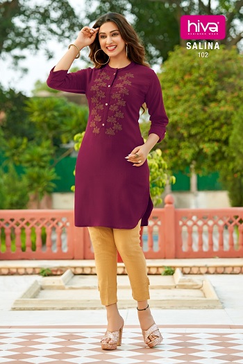 Hiva Salina Fancy Short Kurti wholesale catalog, Buy full catalog of Hiva Salina Fancy Short Kurti at wholesale Price