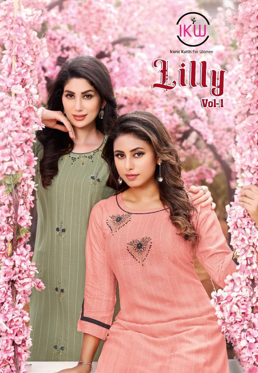 IKW Lilly Vol 1 Viscose Kurtis Wholesale Catalog. Purchase Full Catalog of Viscose Kurtis In Wholesale Price Online