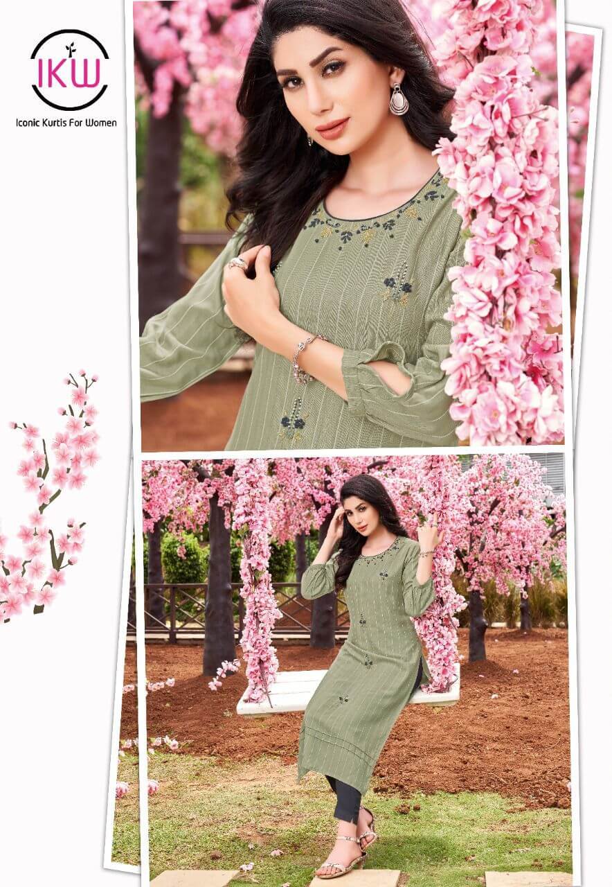 IKW Lilly Vol 1 Viscose Kurtis Wholesale Catalog. Purchase Full Catalog of Viscose Kurtis In Wholesale Price Online