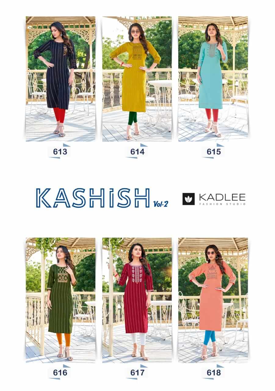 Kadlee Kashish Vol 2 Viscose Kurti Wholesale Catalog, Buy Full Catalog of Kadlee Kashish Vol 2 Viscose Kurti At Wholesale Price