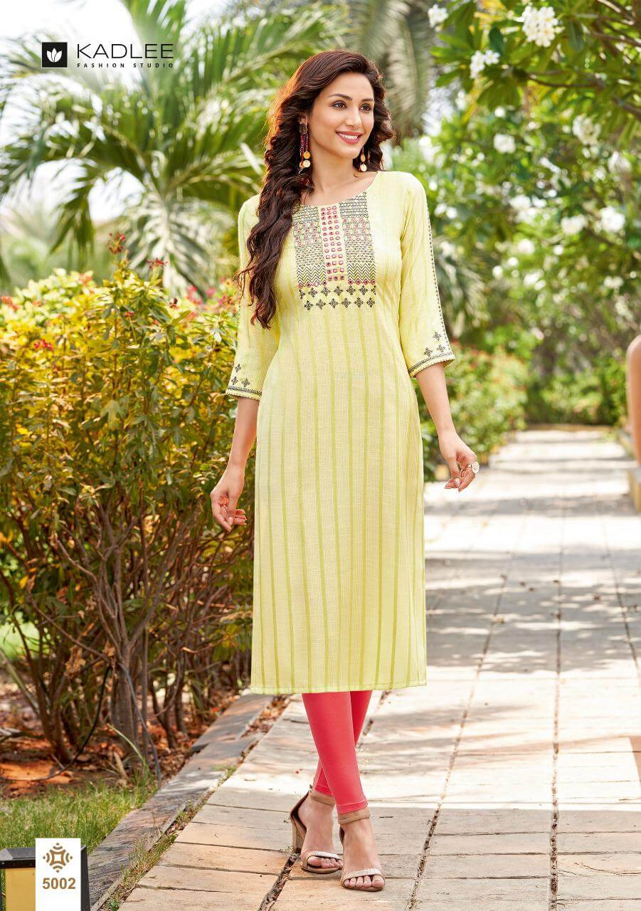 Kadlee Mahek Rayon Kurtis Wholesale Catalog. Purchase Full Catalog Of Rayon Kurtis In Wholesale Price Online