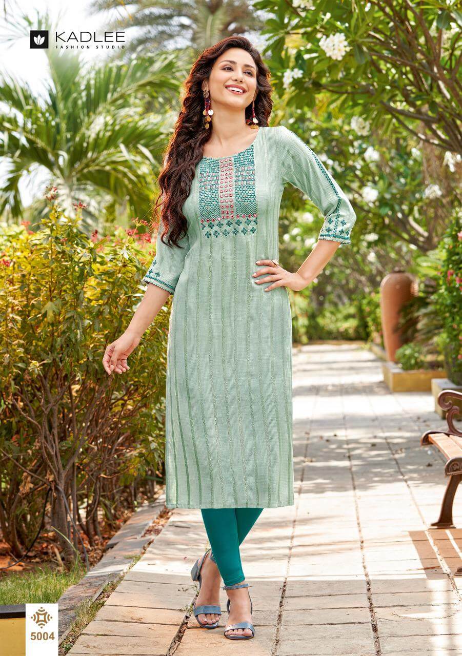 Kadlee Mahek Rayon Kurtis Wholesale Catalog. Purchase Full Catalog Of Rayon Kurtis In Wholesale Price Online