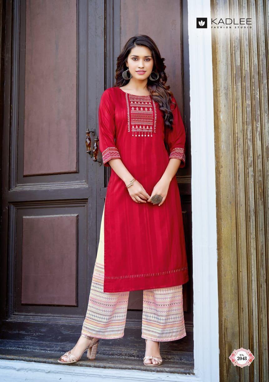 Kadlee Pankh Vol 7 Kurtis With Plazzo Wholesale Catalog. Purchase Full Catalog of Kurtis With Plazzo In Wholesale Price Online