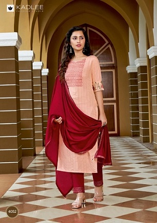 Kadlee Parampara Top Bottom And Dupatta Wholesale Catalog, BUy Full Catalog of Kadlee Parampara Top Bottom And Dupatta At Wholesale Price