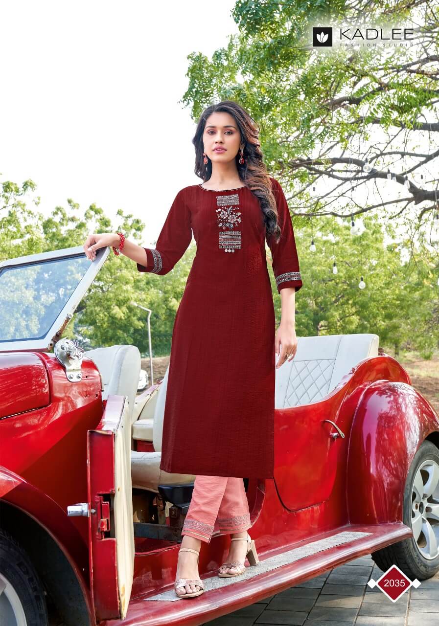 Kadlee Shalinee Vol 3 Viscose Kurti With Pant Wholesale Catalog, Buy Full Catalog of Kadlee Shalinee Vol 3 Viscose Kurti With Pant At Wholesale Rate