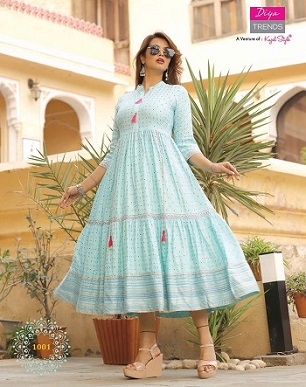 Kajal Style Groom Vol 1 Rayon Gowns Kurtis Wholesale Catalog, Buy Full Catalog of Kajal Style Groom Vol 1 Rayon Gowns Kurtis At Wholesale Price