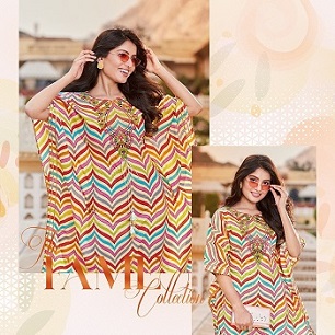 Kajal Style Cocktail Vol 2 Cotton Print Kaftan Wholesale Catalog, Buy Full Catalog of Kajal Style Cocktail Vol 2 Cotton Print Kaftan At Wholesale Price