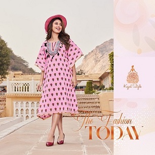 Kajal Style Cocktail Vol 2 Cotton Print Kaftan Wholesale Catalog, Buy Full Catalog of Kajal Style Cocktail Vol 2 Cotton Print Kaftan At Wholesale Price