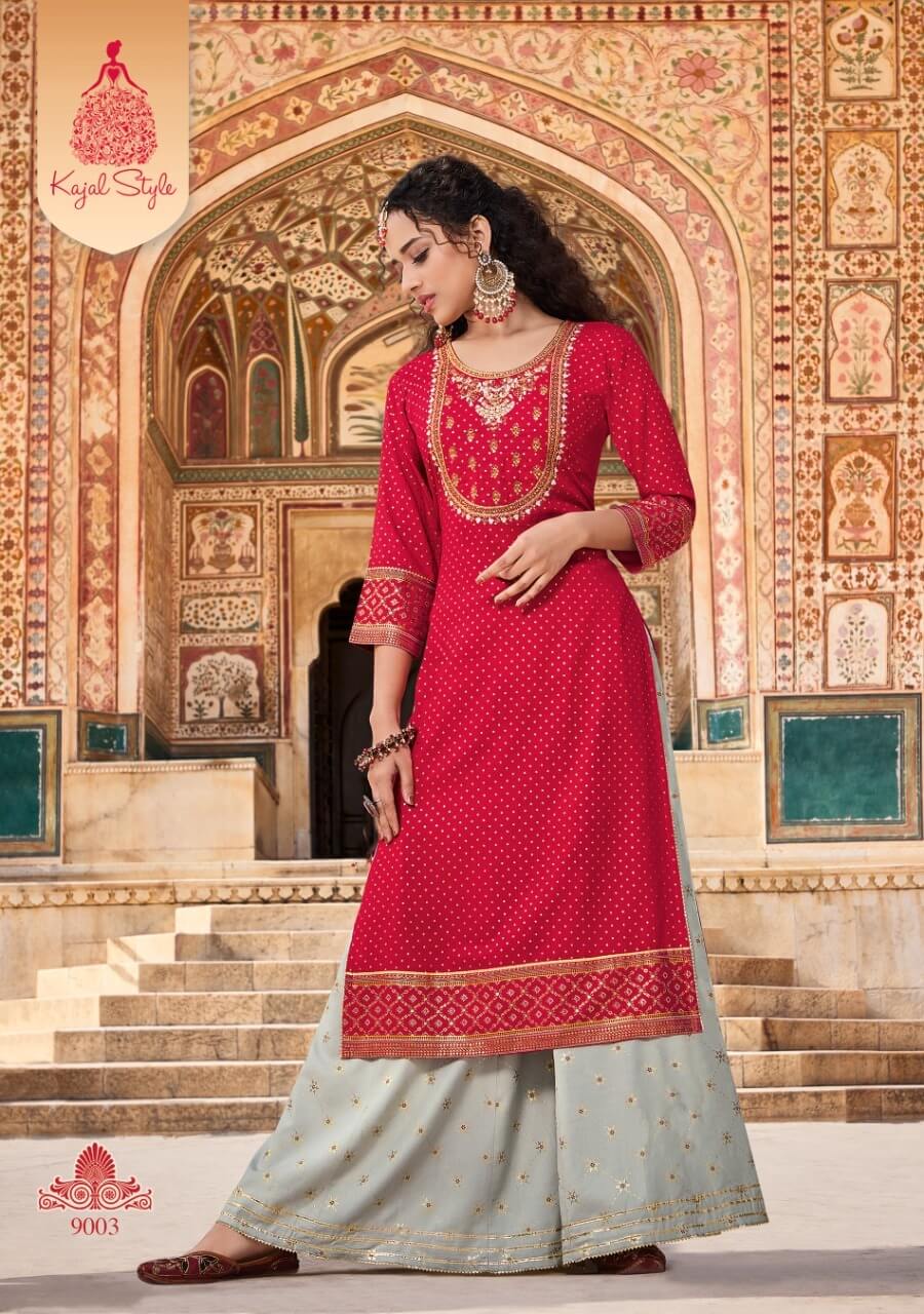 Kajal Style Fashion Label 9 Kurtia Sharara Wholesale Collection, Buy Full Catalog of Kajal Style Fashion Label 9 Kurtia Sharara At Wholesale Price Online