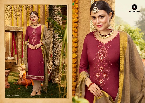 Kalarang Amrut Vol 3 Dress Material wholesale catalogue. Shop Kalarang Amrut Volume 3 dress in wholesale price online.