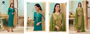 Kalarang Merigold Vol 2 Wholesale Dress Material Catalogue. Kalarang A Group Company Of Kessi Launches Dress Material Catalogue With Cotton  Embroidered Top Cotton Bottom And Nazneen With Work Dupatta Dress Material Wholesale Catalogue. Kalarang Marigold Vol 2 Dress Materials Wholesale Catalogue. Kalarang Merigold Vol 2 Womens Dress Material Wholesale Bunch