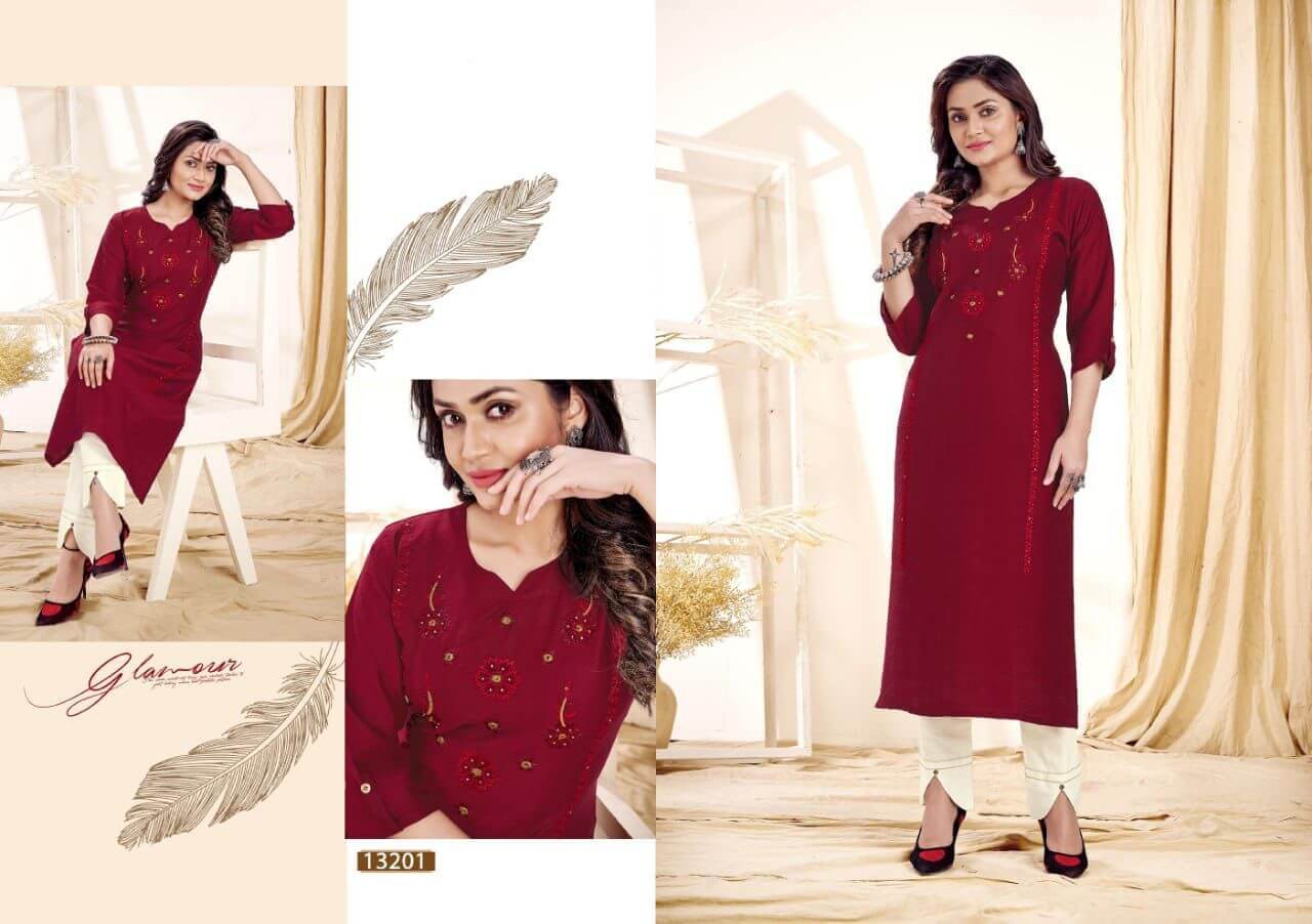 Kalaroop Creamy Rayon Wholesale Kurtis Catalog. Purchase Full Catalog of Kalaroop Creamy In Wholesale Price Online