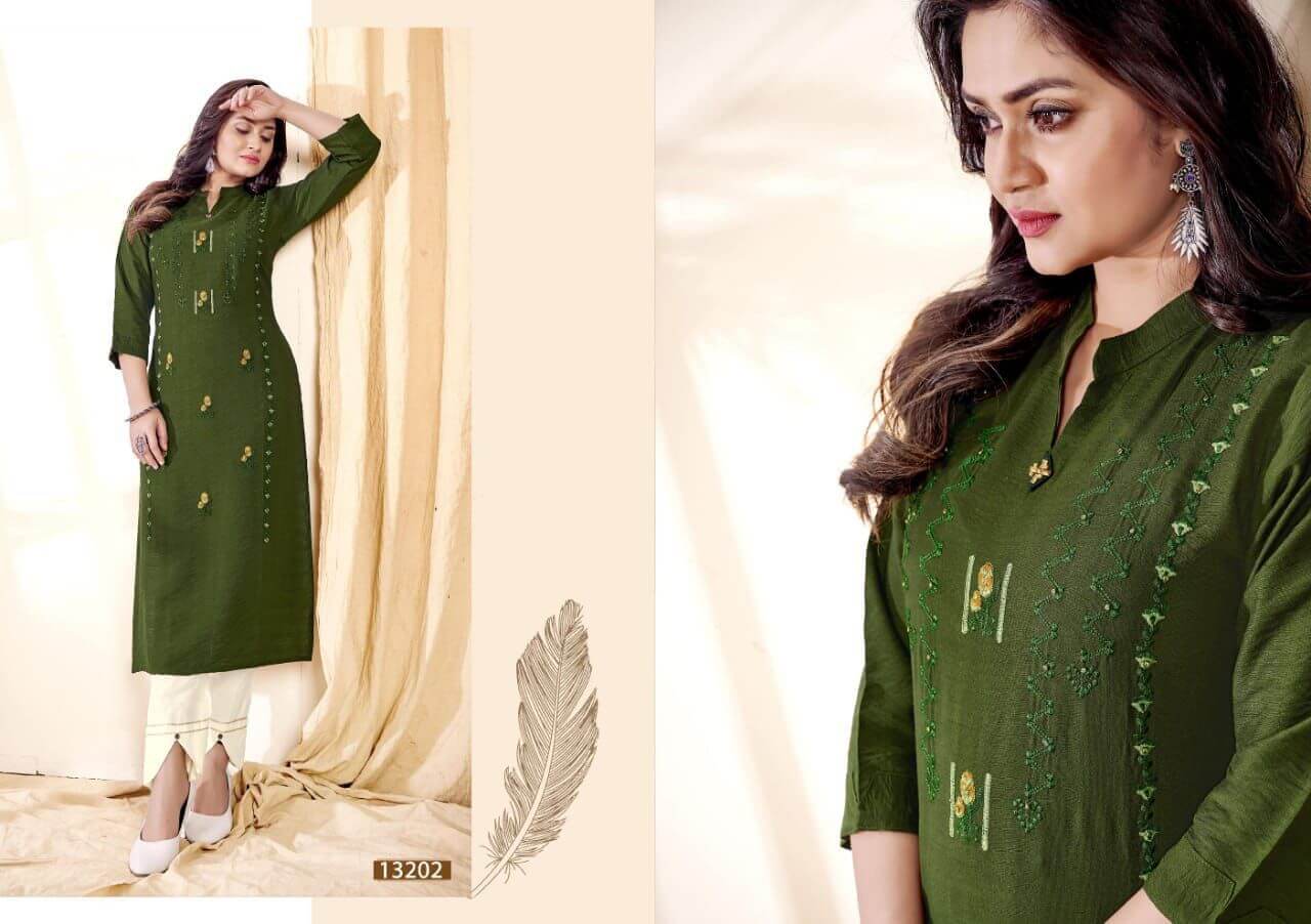 Kalaroop Creamy Rayon Wholesale Kurtis Catalog. Purchase Full Catalog of Kalaroop Creamy In Wholesale Price Online