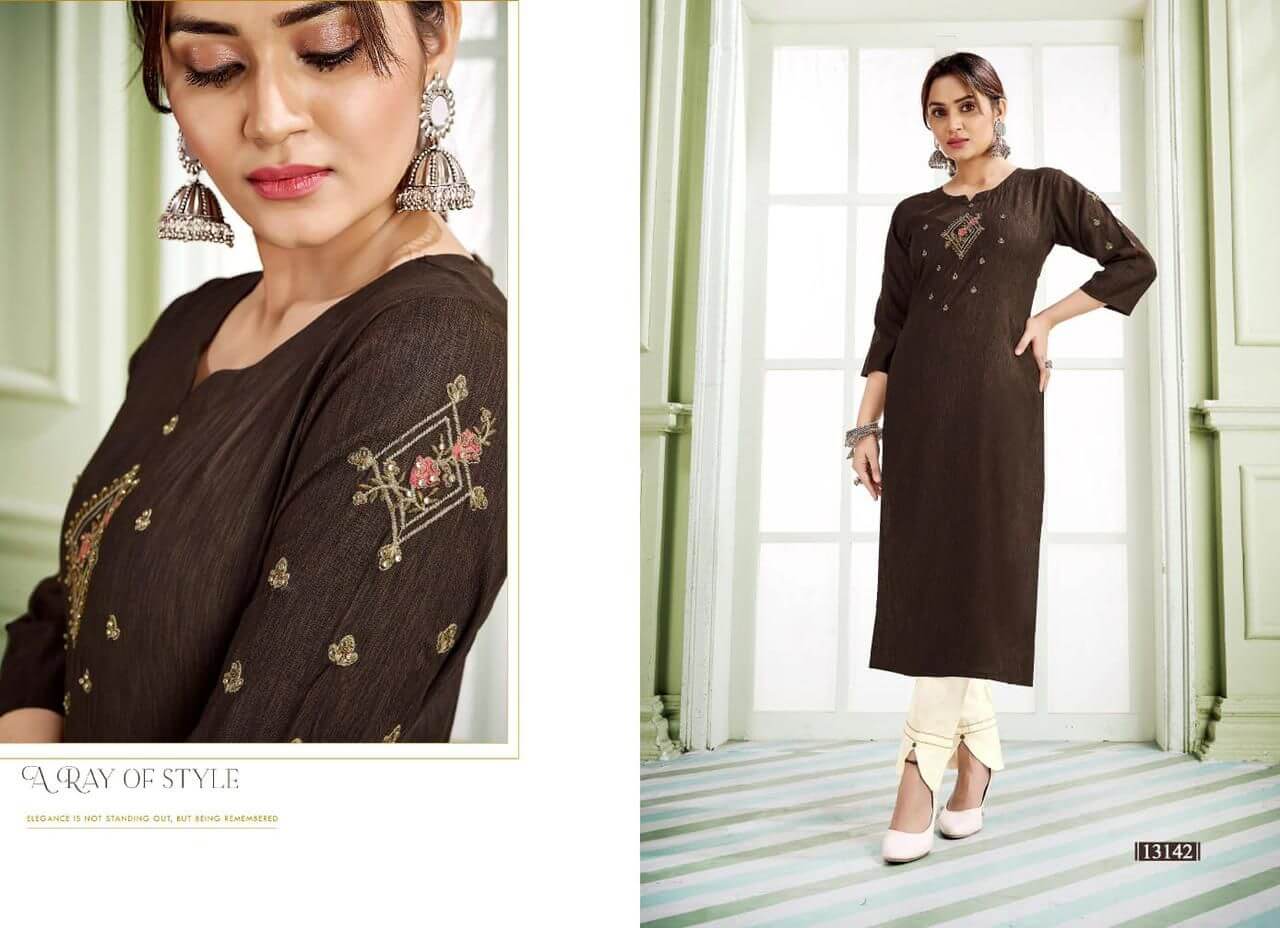 Kalaroop Janjar Rayon Embroidered Kurti Wholesale Catalog, Buy Full Catalog of Kalaroop Janjar Rayon Embroidered Kurti At Wholesale Price