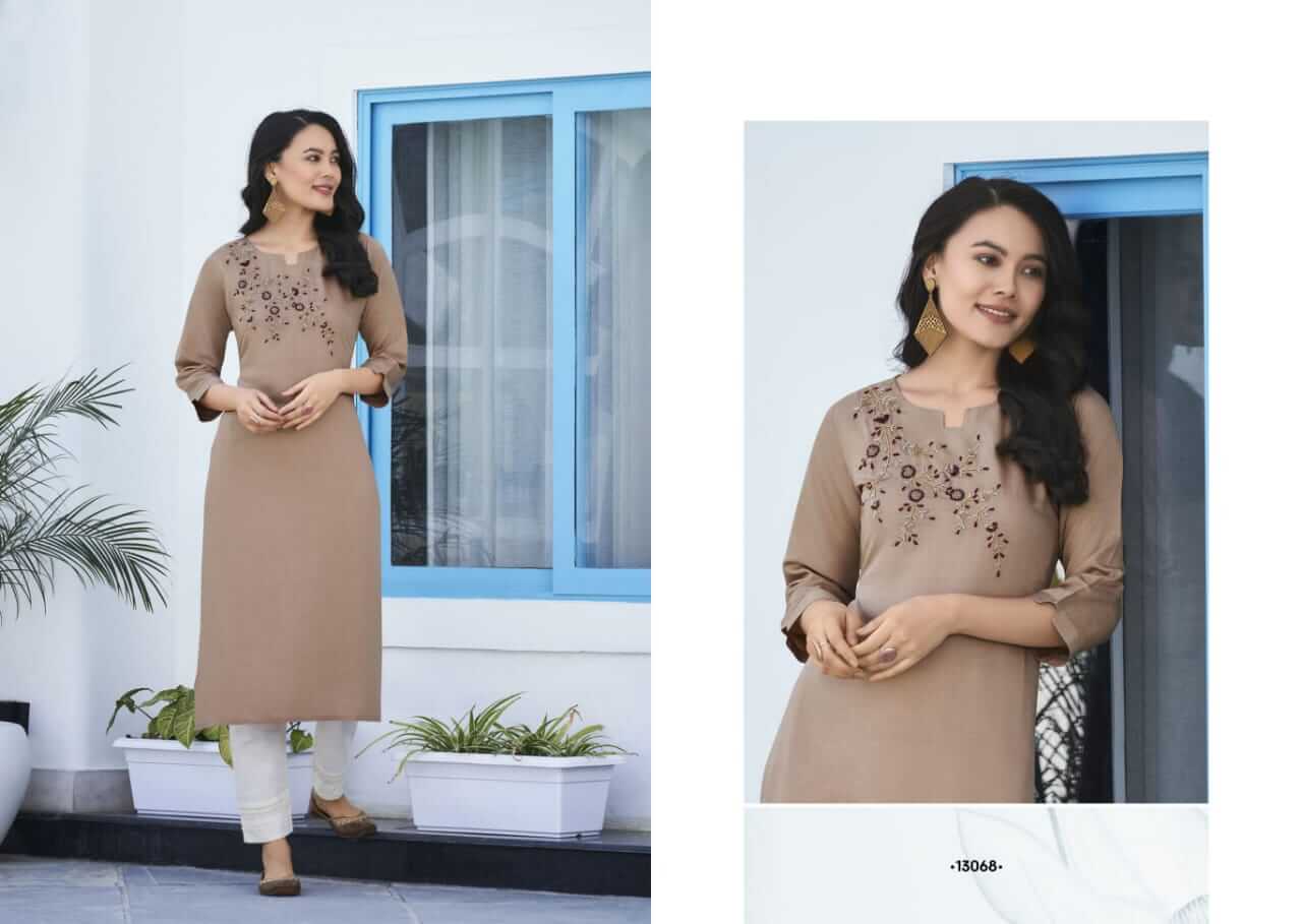 Kalaroop Vision Vol 2 Silk Liva Khatli Work Kurti Wholesale Catalog, Buy Full Catalog of Kalaroop Vision Vol 2 Silk Liva Khatli Work Kurti At Wholesale Price