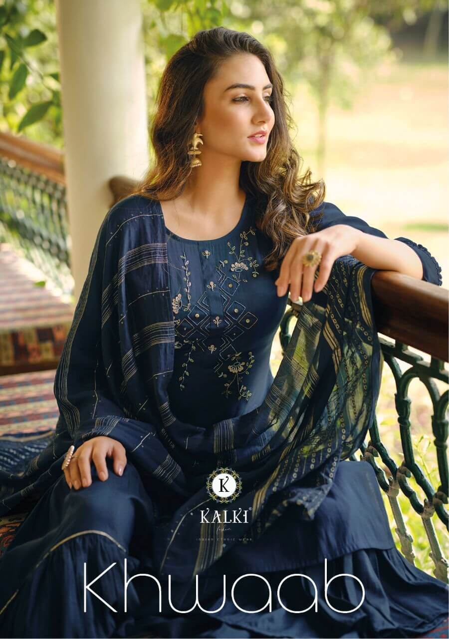 Kalki Khwaab Kurti Sharara Dupatta Set Wholesale Catalog