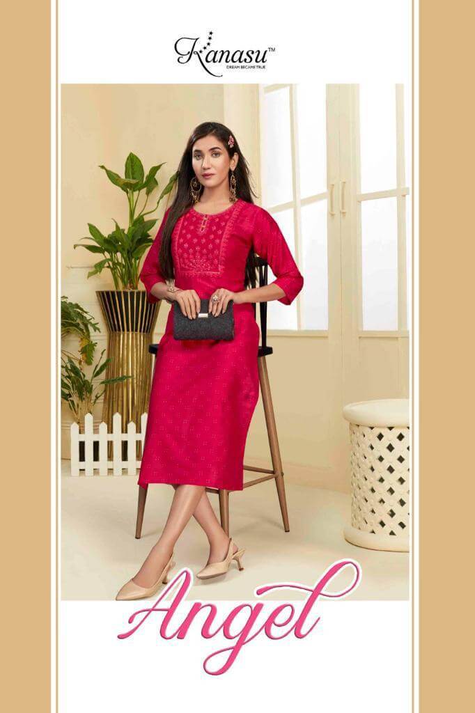 Kanasu Angle Embroidery Kurti Catalog In Wholesale Price. Purchase Full Catalog of Kanasu Angle In Wholesale Price online