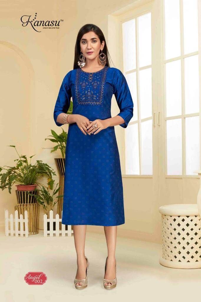 Kanasu Angle Embroidery Kurti Catalog In Wholesale Price. Purchase Full Catalog of Kanasu Angle In Wholesale Price online