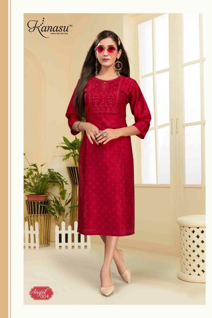 Kanasu Angle Embroidery Kurti Catalog In Wholesale Price. Purchase Full Catalog of Kanasu Angle In Wholesale Price online