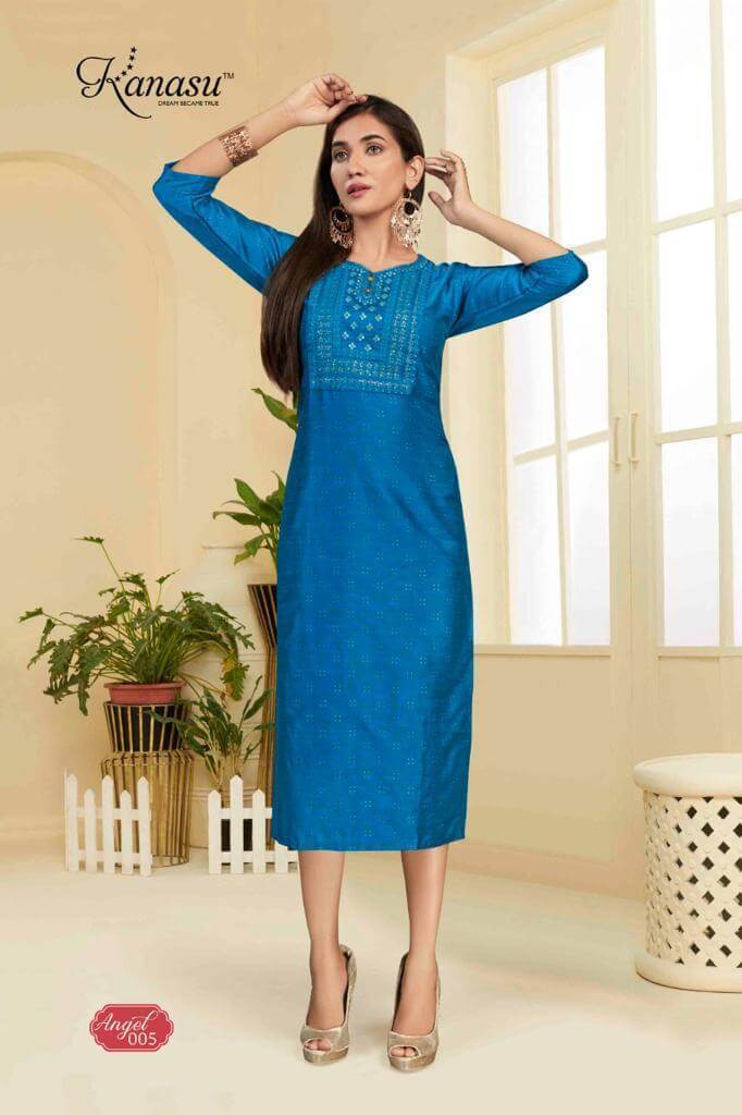 Kanasu Angle Embroidery Kurti Catalog In Wholesale Price. Purchase Full Catalog of Kanasu Angle In Wholesale Price online