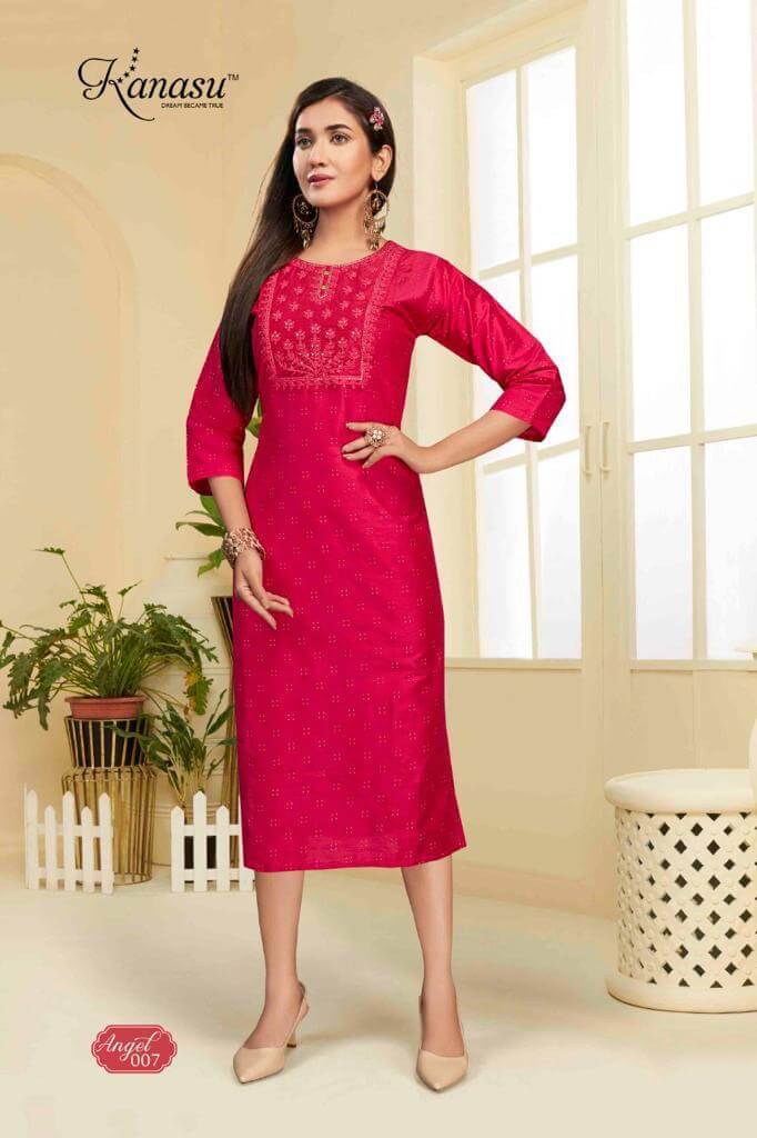 Kanasu Angle Embroidery Kurti Catalog In Wholesale Price. Purchase Full Catalog of Kanasu Angle In Wholesale Price online