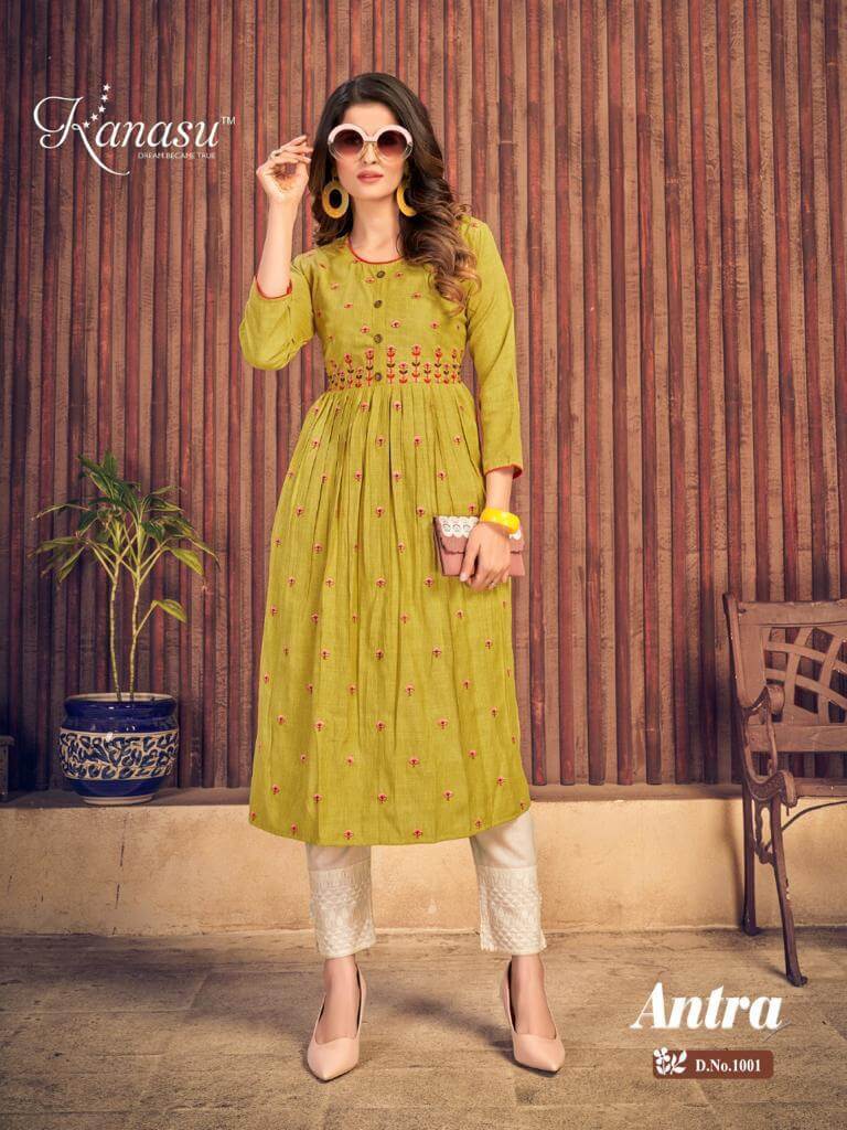 Kanasu Antra Naira Cut Kurtis Wholesale Catalog. Purchase Full Catalog of Naira Cut Kurtis In Wholesale Price Online