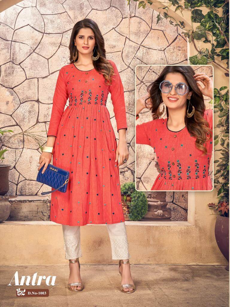 Kanasu Antra Naira Cut Kurtis Wholesale Catalog. Purchase Full Catalog of Naira Cut Kurtis In Wholesale Price Online