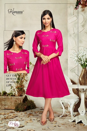 Kanasu Krisha Naira Cut Kurtis Wholesale Catalog, Buy Full Catalog of Kanasu Krisha Naira Cut Kurtis At Wholesale Price