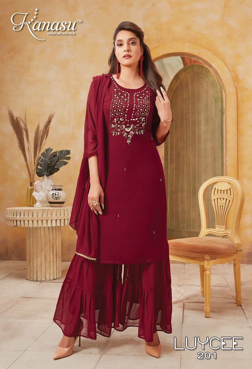 Kanasu Luycee Party Wear Dress Catalog In Wholesale Price. Purchase Full Catalog of Kanasu Luycee In Wholesale Price Online