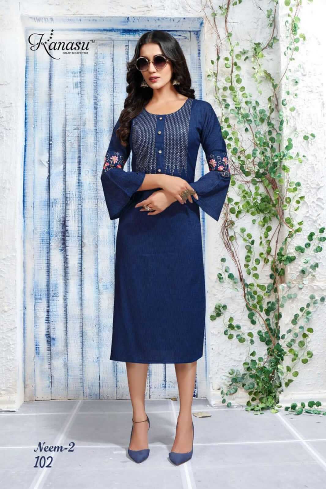 Kanasu Neem Vol 2 Rayon Kurtis Wholesale Catalog. Purchase Full Catalog of Rayon Kurtis In Wholesale Price Online