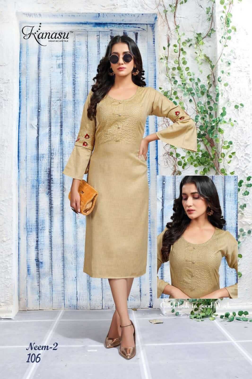 Kanasu Neem Vol 2 Rayon Kurtis Wholesale Catalog. Purchase Full Catalog of Rayon Kurtis In Wholesale Price Online