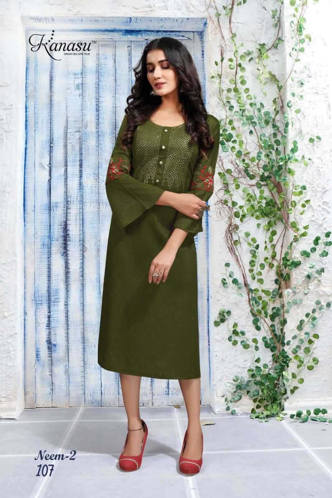 Kanasu Neem Vol 2 Rayon Kurtis Wholesale Catalog. Purchase Full Catalog of Rayon Kurtis In Wholesale Price Online