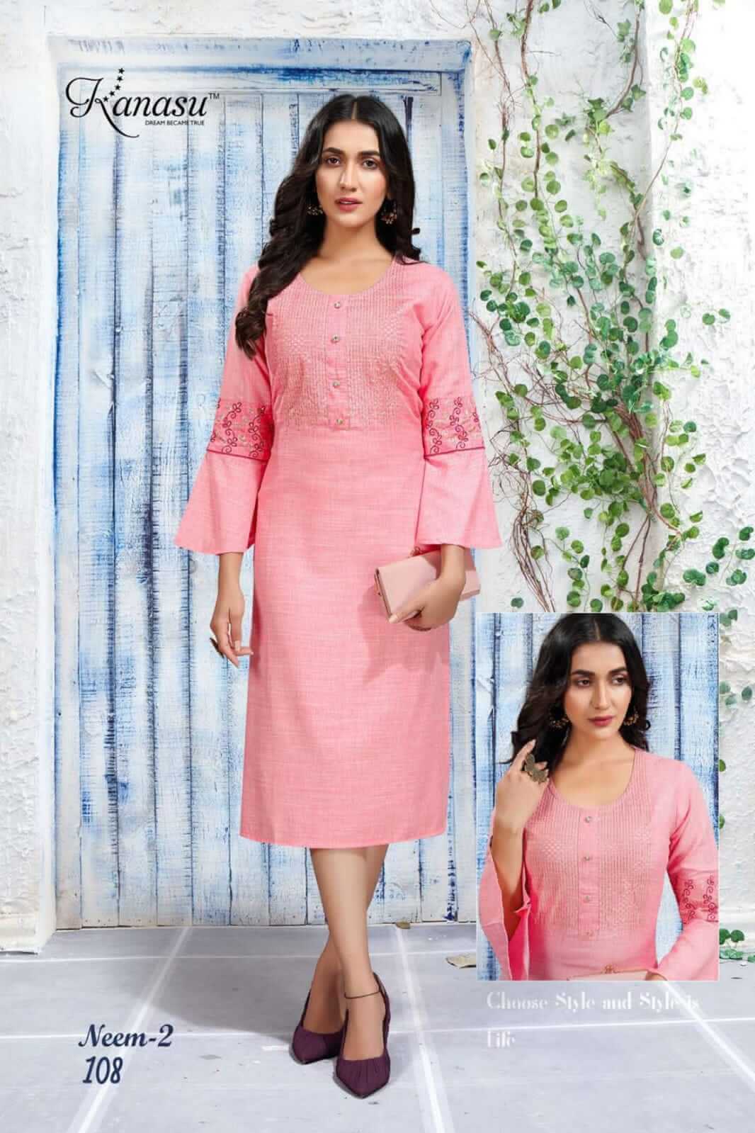 Kanasu Neem Vol 2 Rayon Kurtis Wholesale Catalog. Purchase Full Catalog of Rayon Kurtis In Wholesale Price Online